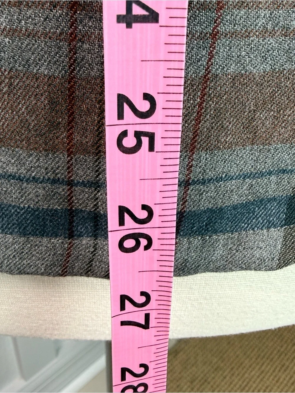 Bensimon Collection Women’s M Gray Plaid Flannel Long Sleeve Button-Up Shirt